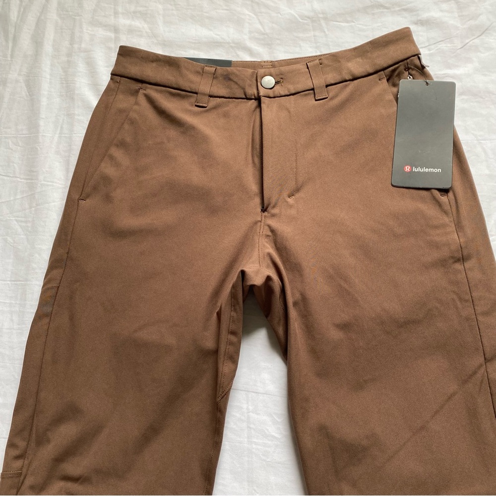Lululemon Commission Pant Slim 32”L Warpstreme DMOC Dark Mocha Men’s Size 28 - Picture 2 of 6